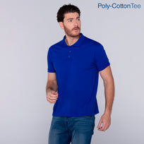 Adult Unisex 50/50 Polo Shirt (Royal)