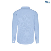Adult Unisex Long Sleeve Oxford Shirt (Light Blue)