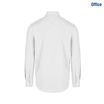 Adult Unisex Long Sleeve Twill Shirt (White)
