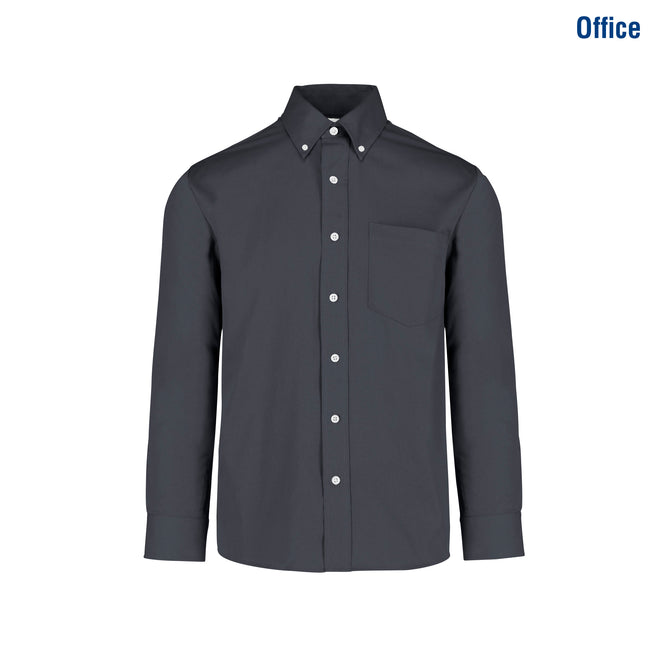 Adult Unisex Long Sleeve Twill Shirt (Grey)