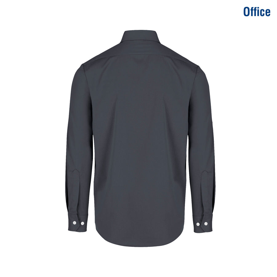 Adult Unisex Long Sleeve Twill Shirt (Grey)
