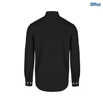 Adult Unisex Long Sleeve Twill Shirt (Black)
