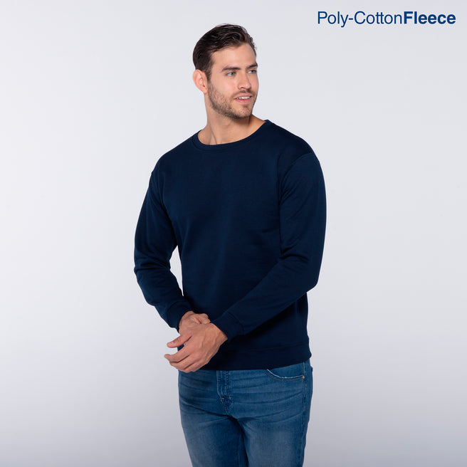 Adult Unisex Crew Neck Sweatshirt (Navy)