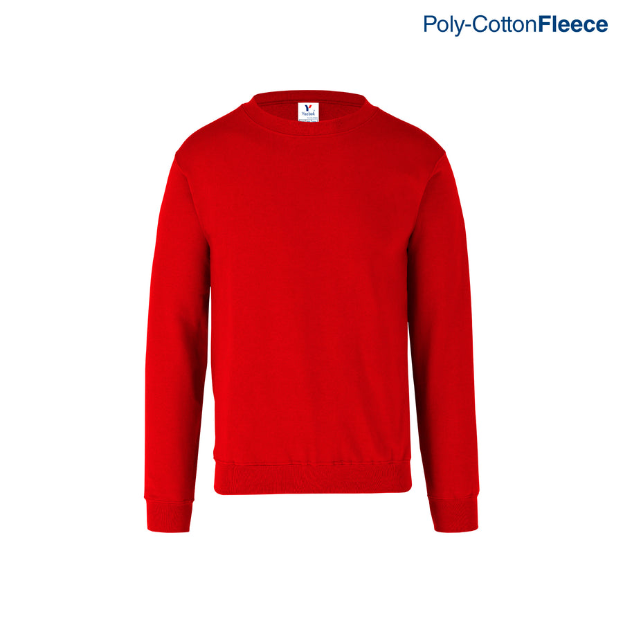 Adult Unisex Crew Neck Sweatshirt (Red)