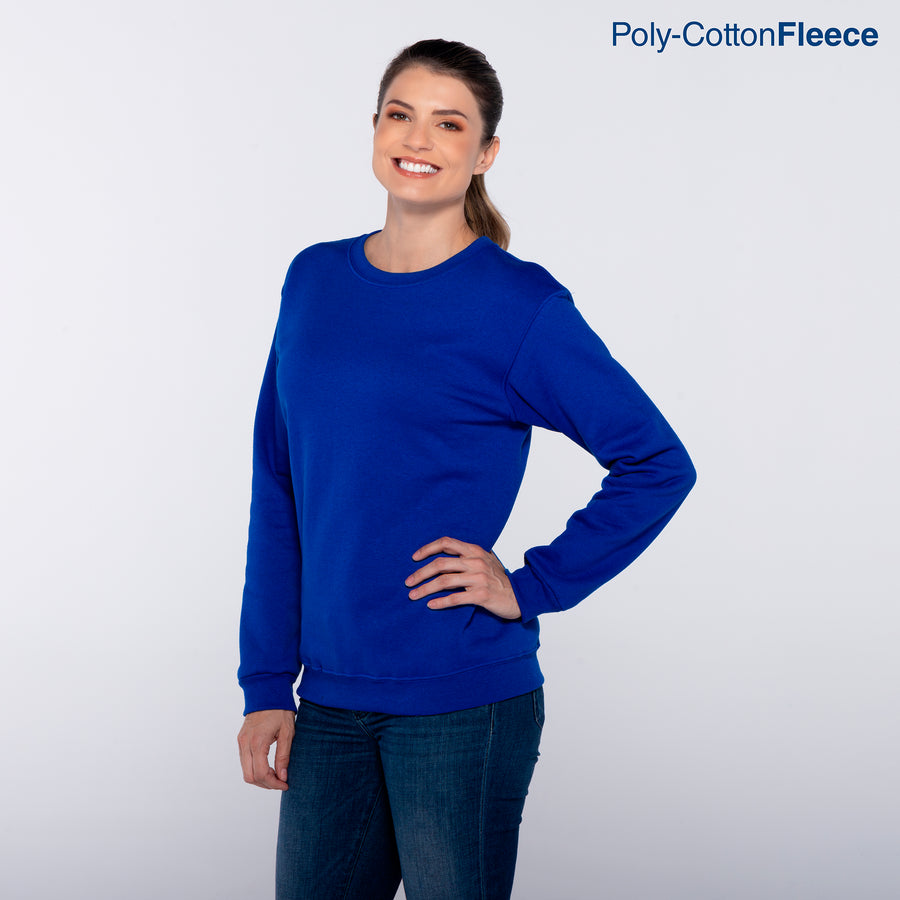 Adult Unisex Crew Neck Sweatshirt (Royal)