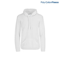 Adult Unisex Hooded Sweatshirt With Kangaroo Pocket (White)