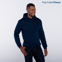 Adult Unisex Hooded Sweatshirt With Kangaroo Pocket (Navy)