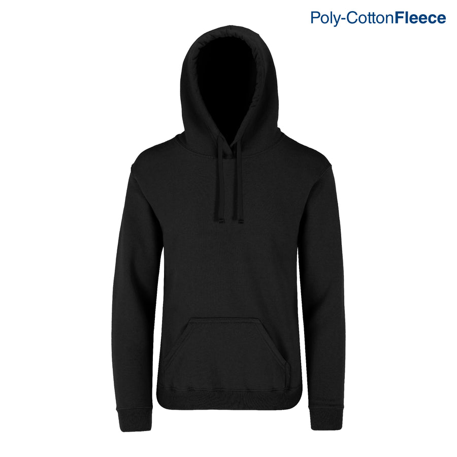 Adult Unisex Hooded Sweatshirt With Kangaroo Pocket (Black)