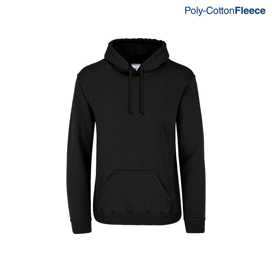Adult Unisex Hooded Sweatshirt With Kangaroo Pocket (Black)