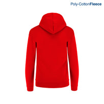 Adult Unisex Hooded Sweatshirt With Kangaroo Pocket (Red)