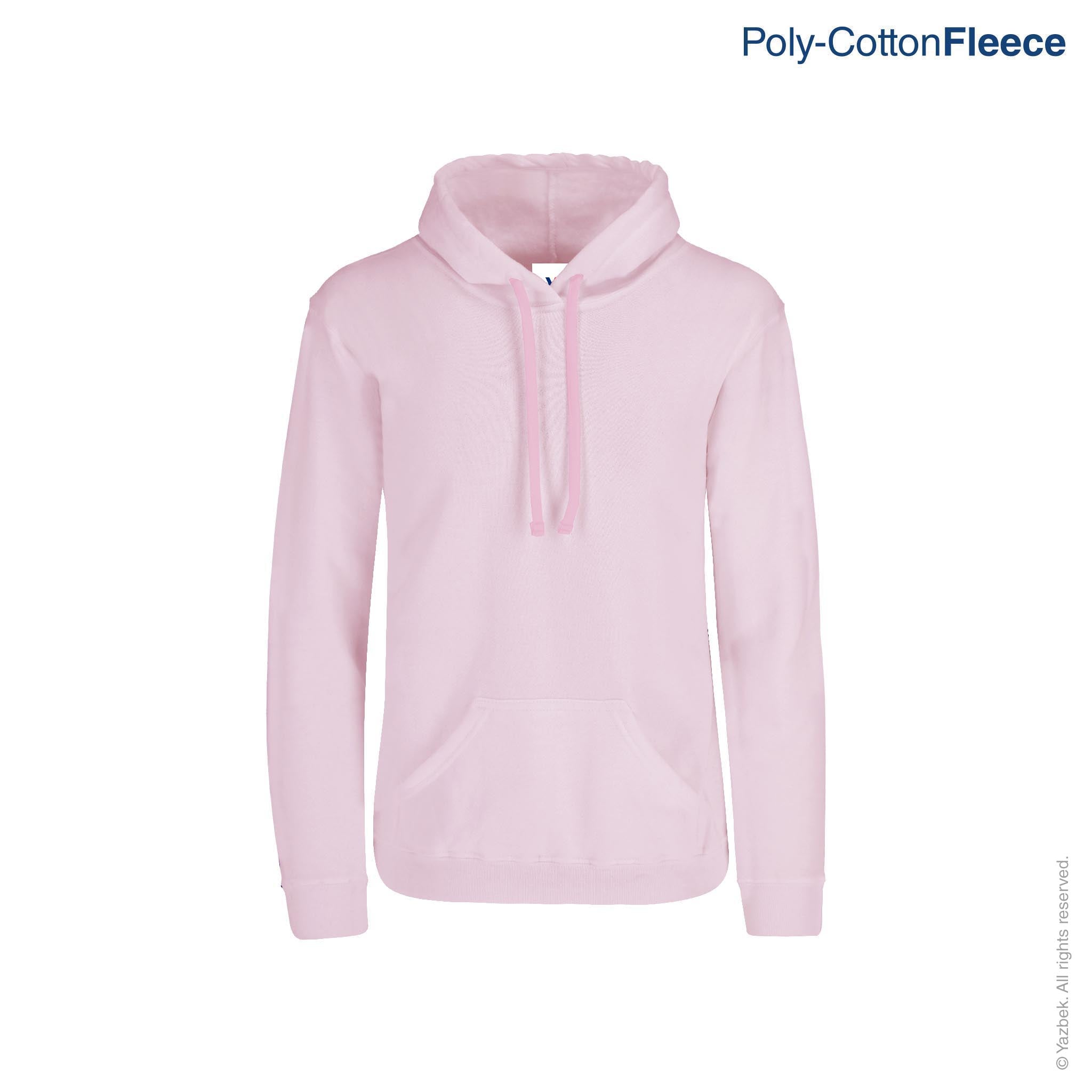 Pocket – Adult\'s (Light Pink) USA Mint Hooded Yazbek Unisex Sweatshirt Kangaroo With