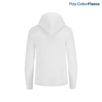 Adult Unisex Full Zip Hooded Sweatshirt With Kangaroo Pocket (White)