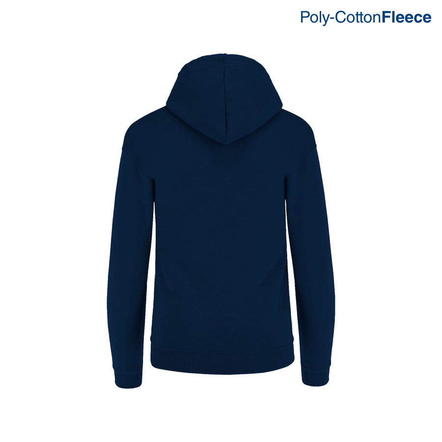Adult Unisex Full Zip Hooded Sweatshirt With Kangaroo Pocket (Navy)