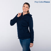 Adult Unisex Full Zip Hooded Sweatshirt With Kangaroo Pocket (Navy)