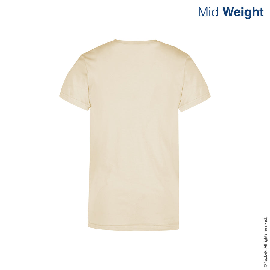 Women's Crew Neck Short Sleeve T-Shirt (Sand)