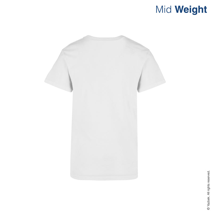 Women's Crew Neck Short Sleeve T-Shirt (White)