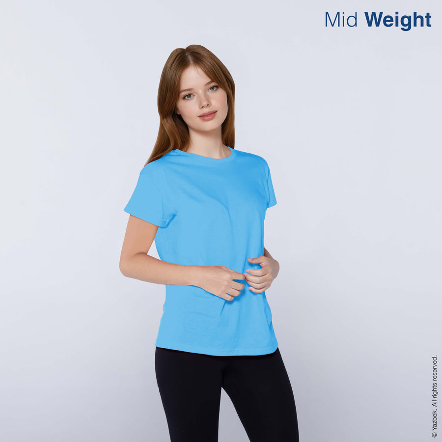 Women's Crew Neck Short Sleeve T-Shirt (Caribbean)