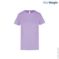 Women's Crew Neck Short Sleeve T-Shirt (Lavender)
