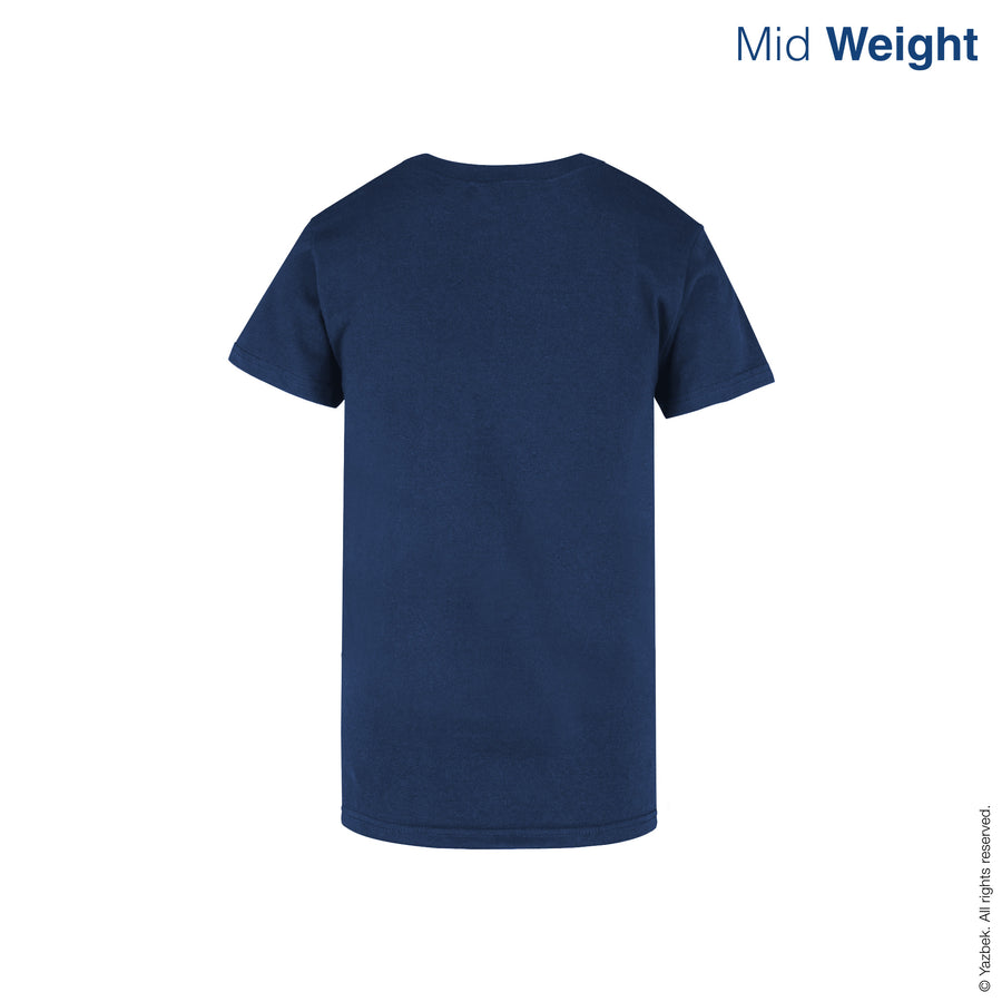 Women's Crew Neck Short Sleeve T-Shirt (Navy)