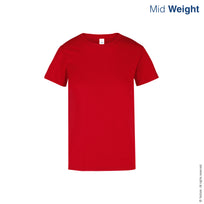 Women's Crew Neck Short Sleeve T-Shirt (Red)