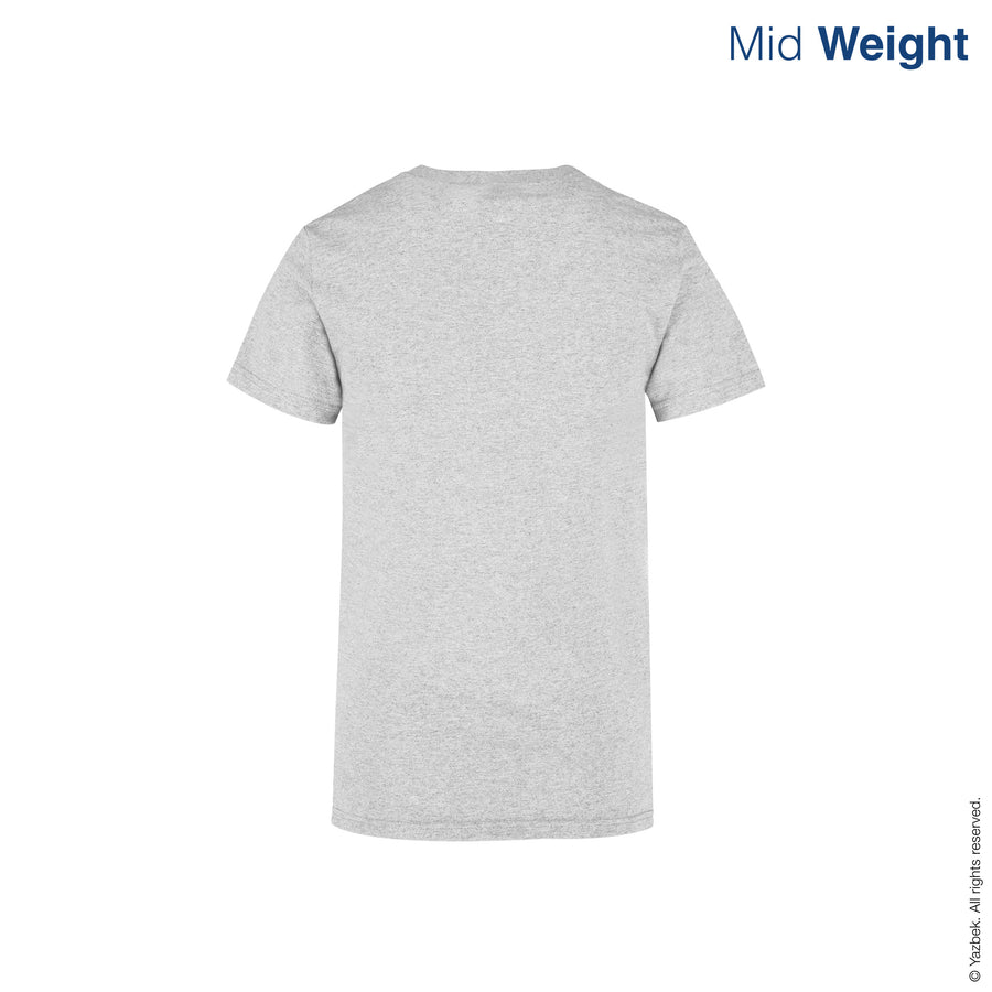 Women's Crew Neck Short Sleeve T-Shirt (Heather Grey)