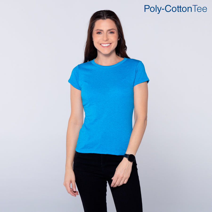 Crew Neck Yazbek Dama Women's Crew Neck Short Sleeve Silhouette T