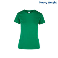 Women’s Heavy Weight Crew Neck Short Sleeve Silhouette T-Shirt (Jade)