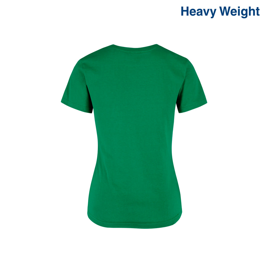 Women’s Heavy Weight Crew Neck Short Sleeve Silhouette T-Shirt (Jade)