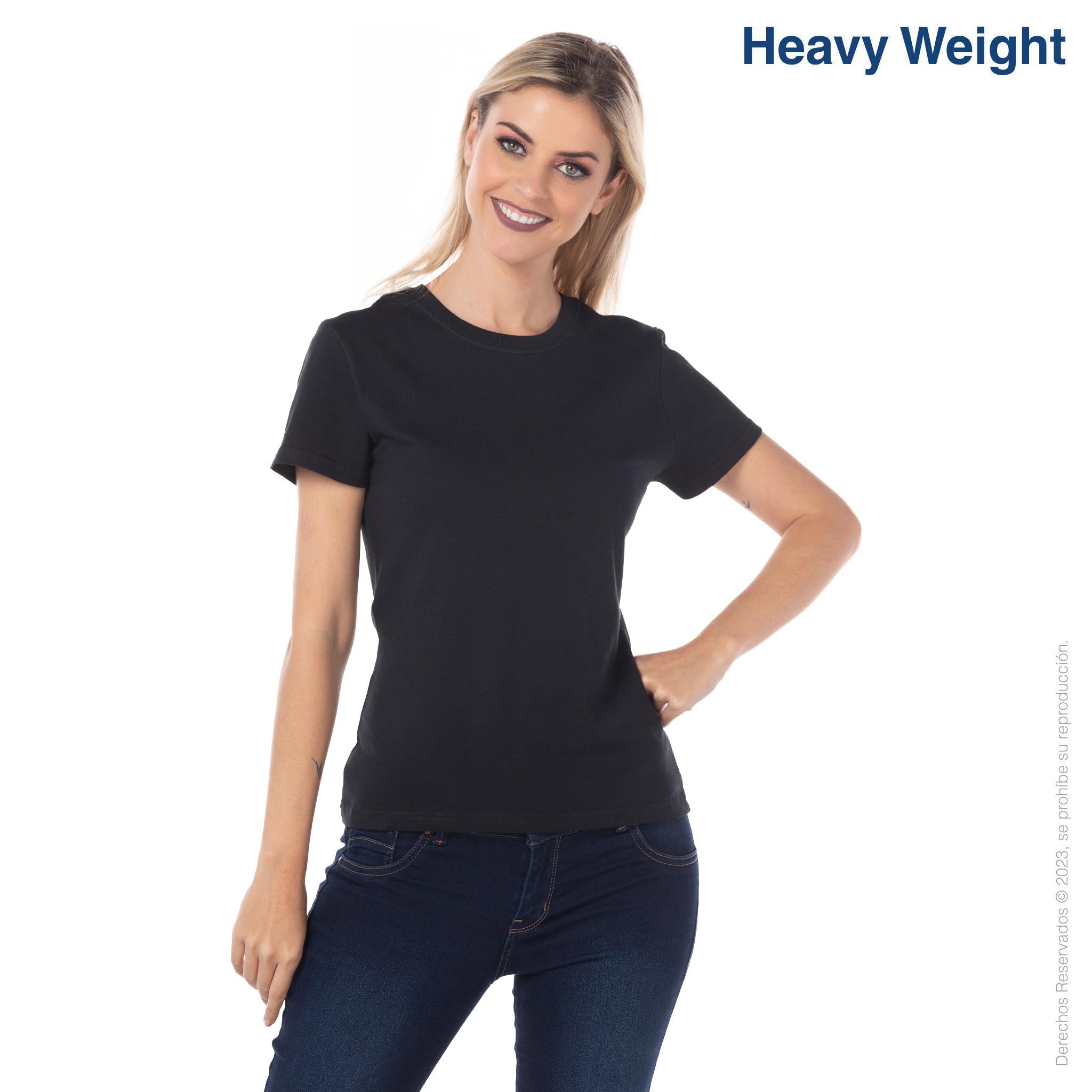 Women’s Crew Neck Long Sleeve Silhouette T-Shirt (Black)