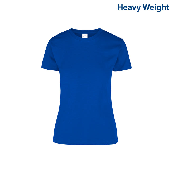 Women’s Heavy Weight Crew Neck Short Sleeve Silhouette T-Shirt (Royal)