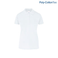 Women's 50/50 Polo Shirt (White)