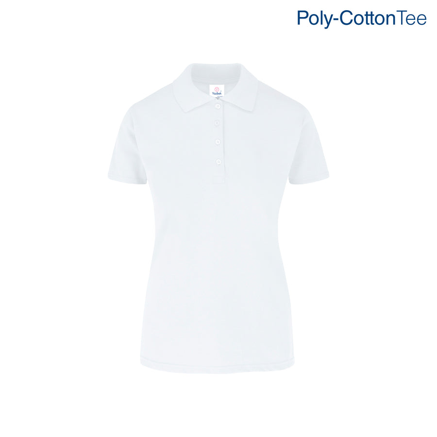 Women's 50/50 Polo Shirt (White)