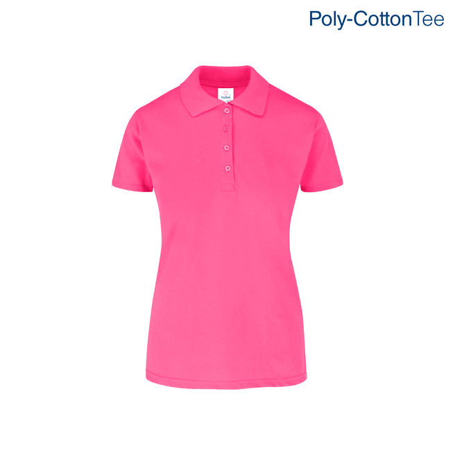 Women's 50/50 Polo Shirt (Fucshia)
