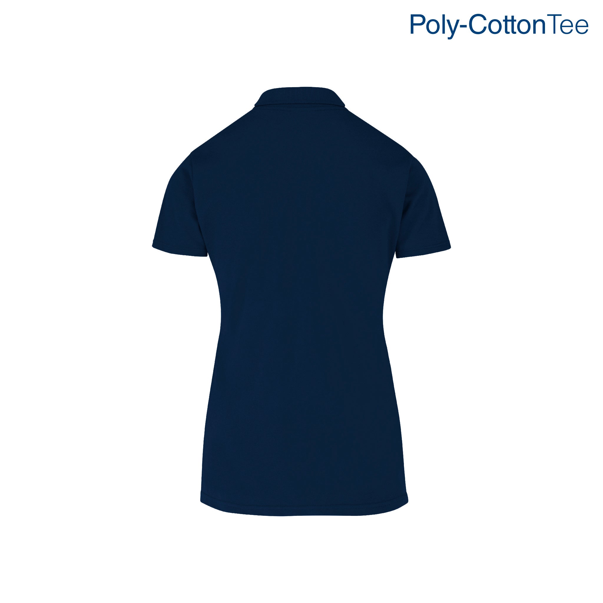 トップス back word patch design polo shirt Women's 50/50 Polo Shirt (Navy) — Yazbek USA Mint