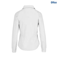 Women’s Long Sleeve Silhouette Oxford Shirt (White)