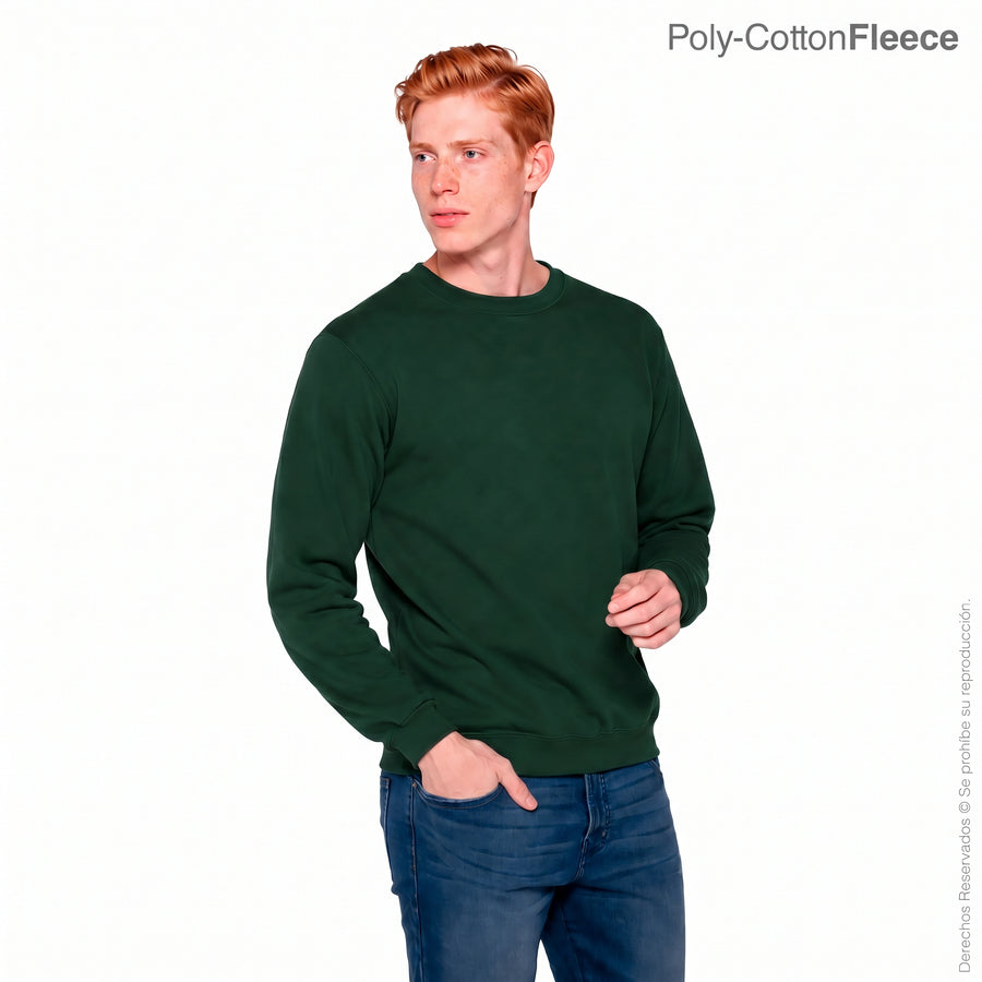 Adult Unisex Crew Neck Sweatshirt (Forest Green)