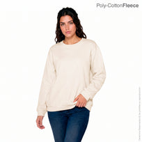 Adult Unisex Crew Neck Sweatshirt (Sand)