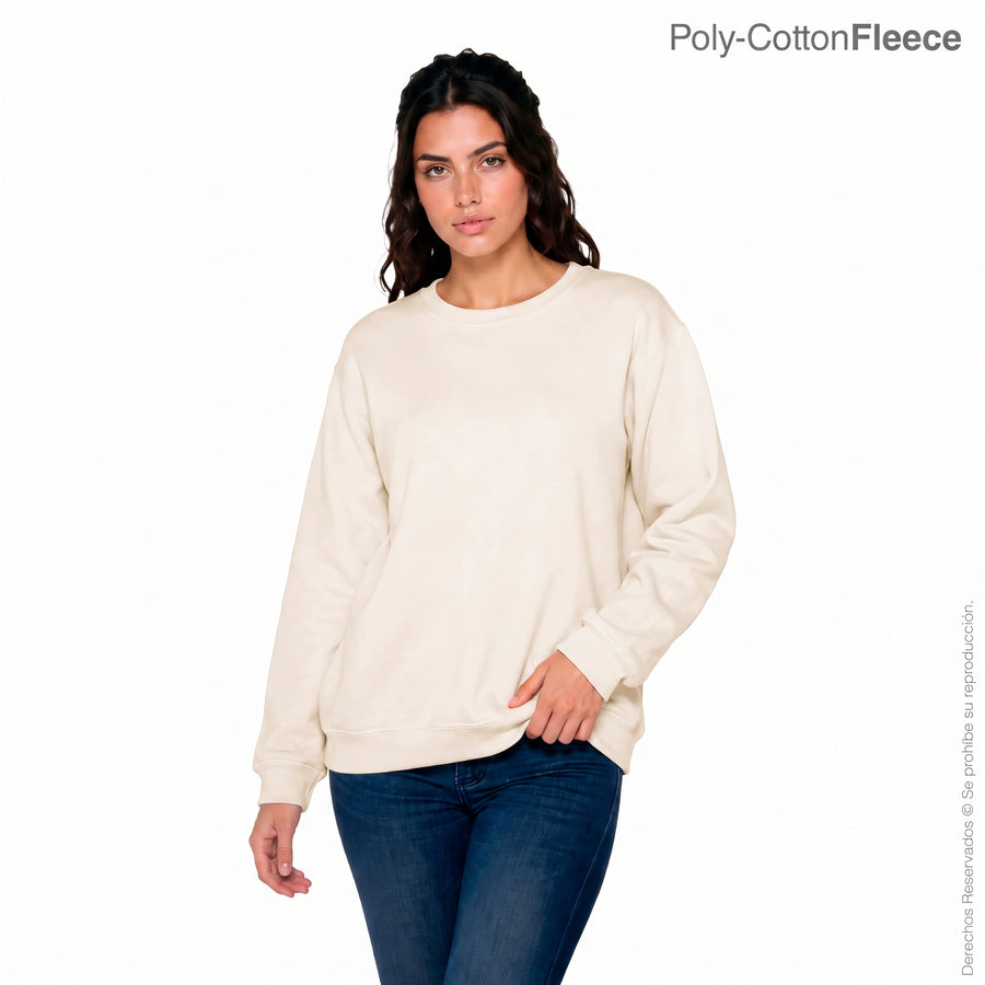 Adult Unisex Crew Neck Sweatshirt (Sand)