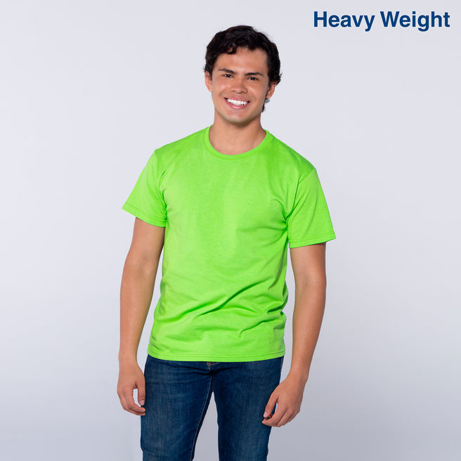 Youth’s Heavy Weight Crew Neck Short Sleeve T-Shirt (Lime)