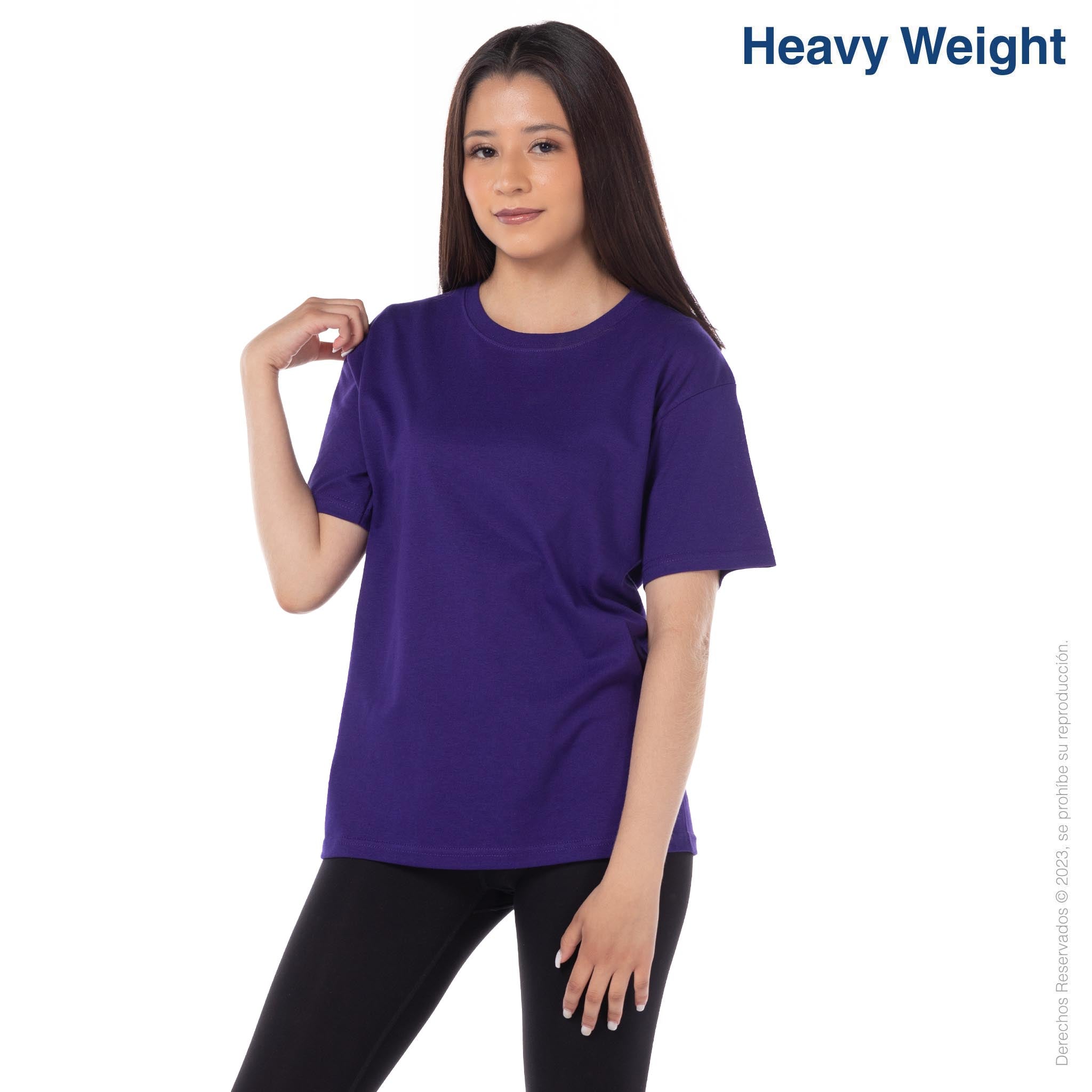 Youth s Heavy Weight Crew Neck Short Sleeve T Shirt Purple