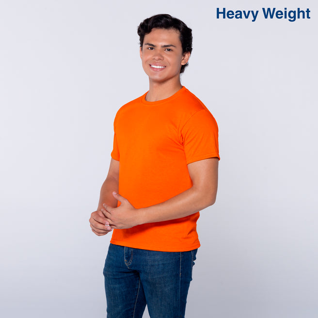 Youth’s Heavy Weight Crew Neck Short Sleeve T-Shirt (Orange)