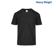 Youth’s Heavy Weight Crew Neck Short Sleeve T-Shirt (Black)