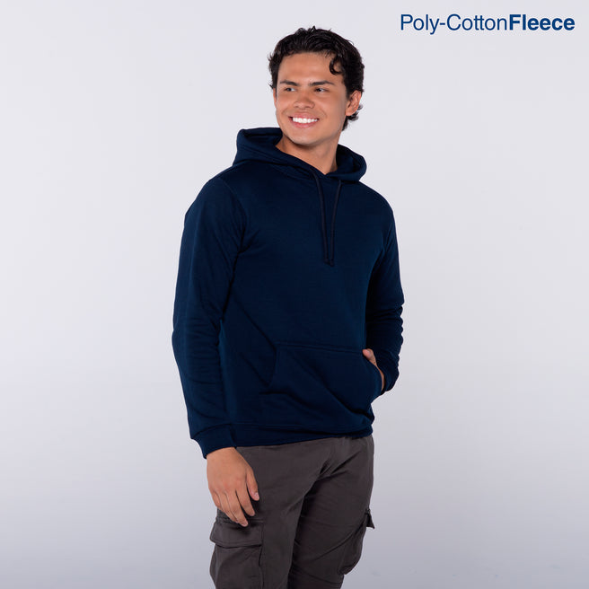 Youth’s Unisex Hooded Sweatshirt With Kangaroo Pocket (Navy)