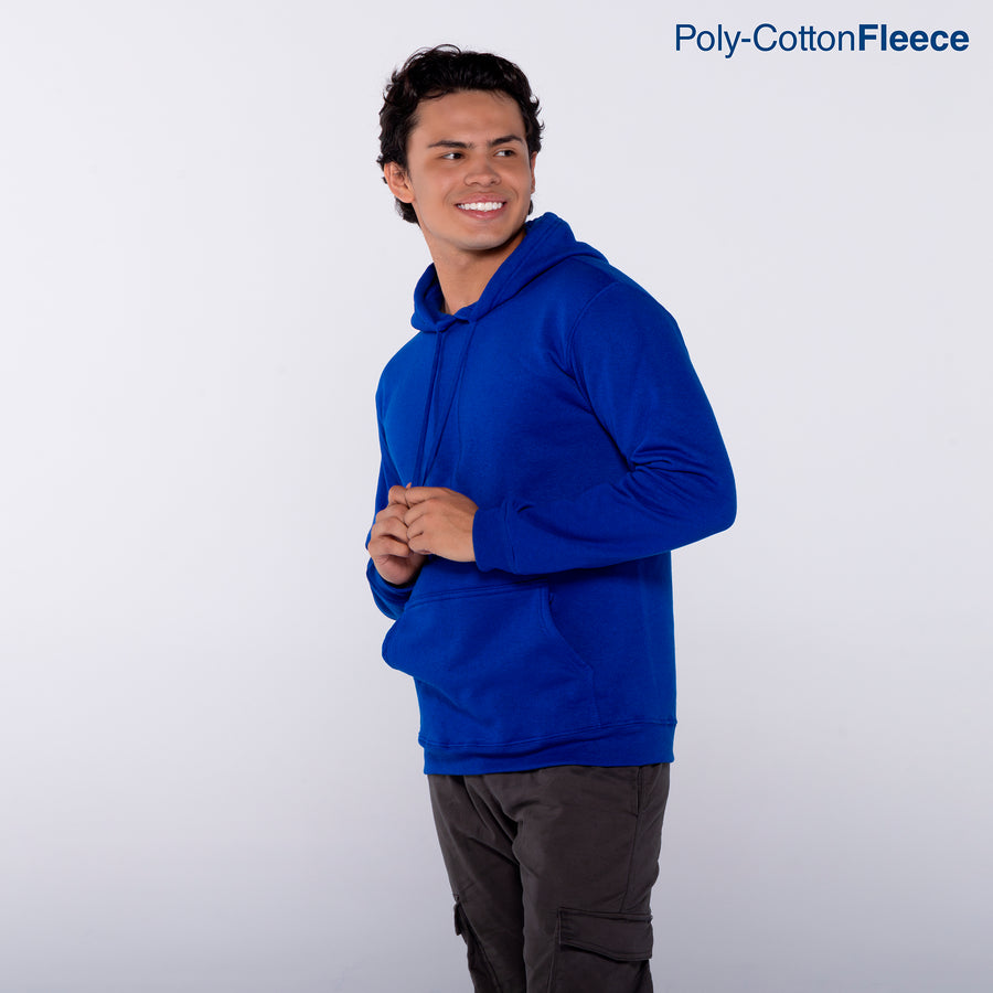 Youth’s Unisex Hooded Sweatshirt With Kangaroo Pocket (Royal)