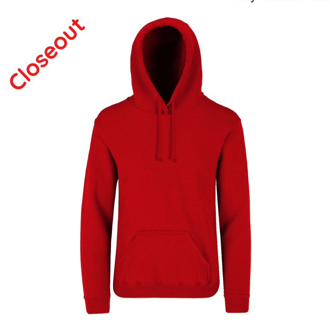 Youth’s Unisex Hooded Sweatshirt With Kangaroo Pocket (Red)