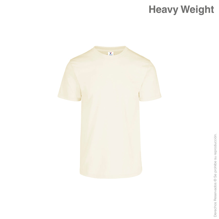 Kid’s Unisex Heavy Weight Crew Neck Short Sleeve T-Shirt (Sand)
