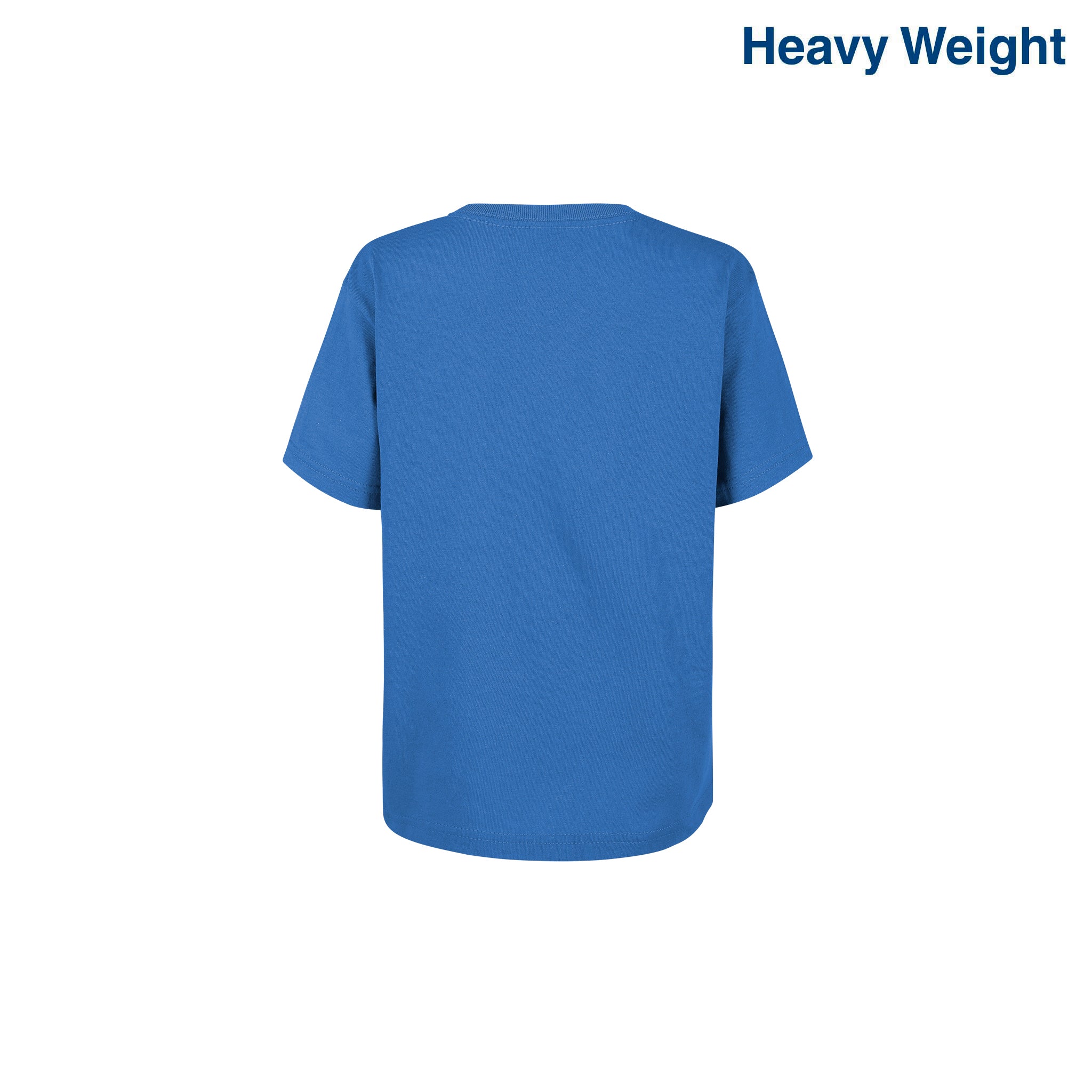 Kid's Unisex Heavy Weight Crew Neck Short Sleeve T-Shirt (Sky Blue