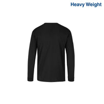 Kid’s Heavy Weight Crew Neck Long Sleeve T Shirt (Black)