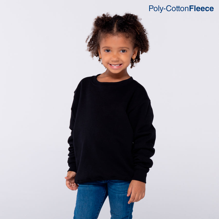 Kid’s Unisex Crew Neck Sweatshirt (Black)