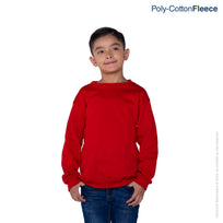 Kid’s Unisex Crew Neck Sweatshirt (Red)